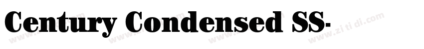 Century Condensed SS字体转换 Century Condensed SS字体转换